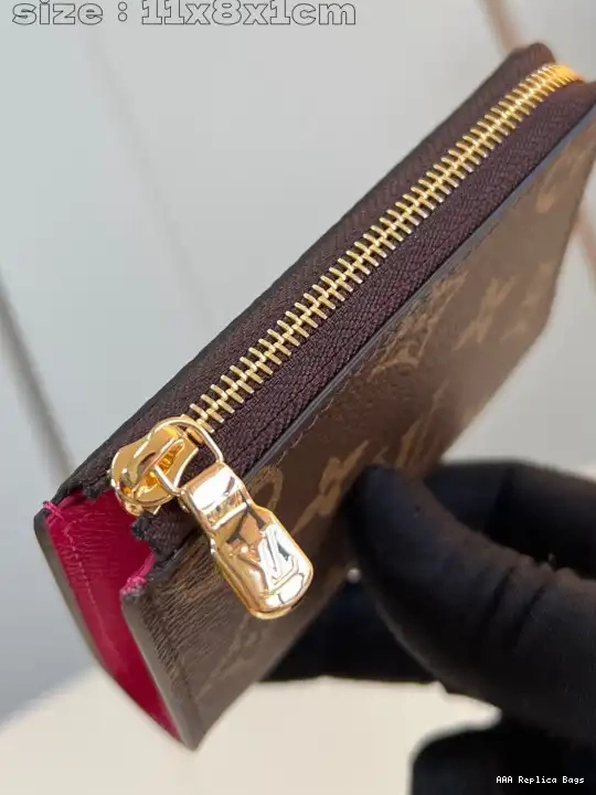 Aaa replica bags Noa Vuitton Compact Louis Wallet-11*8.5*1.5CM 0524